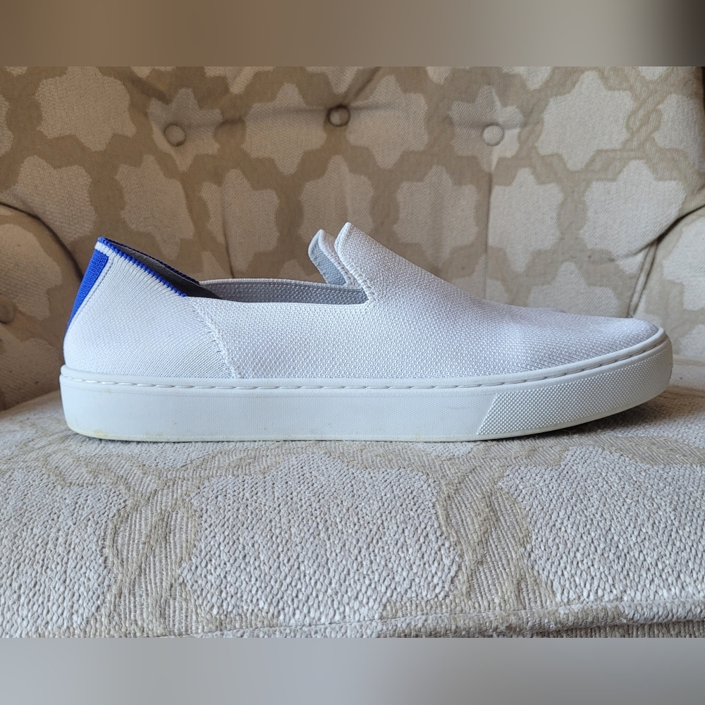 ROTHY'S THE ORIGINAL SLIP ON SNEAKER SHOES BRIGHT WHITE SIZE 9 - Picture 6 of 16